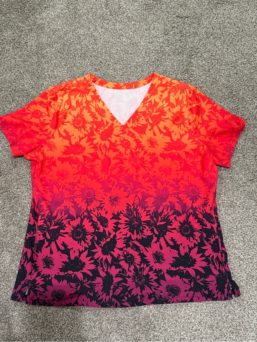 XL V-neck Scrub Top